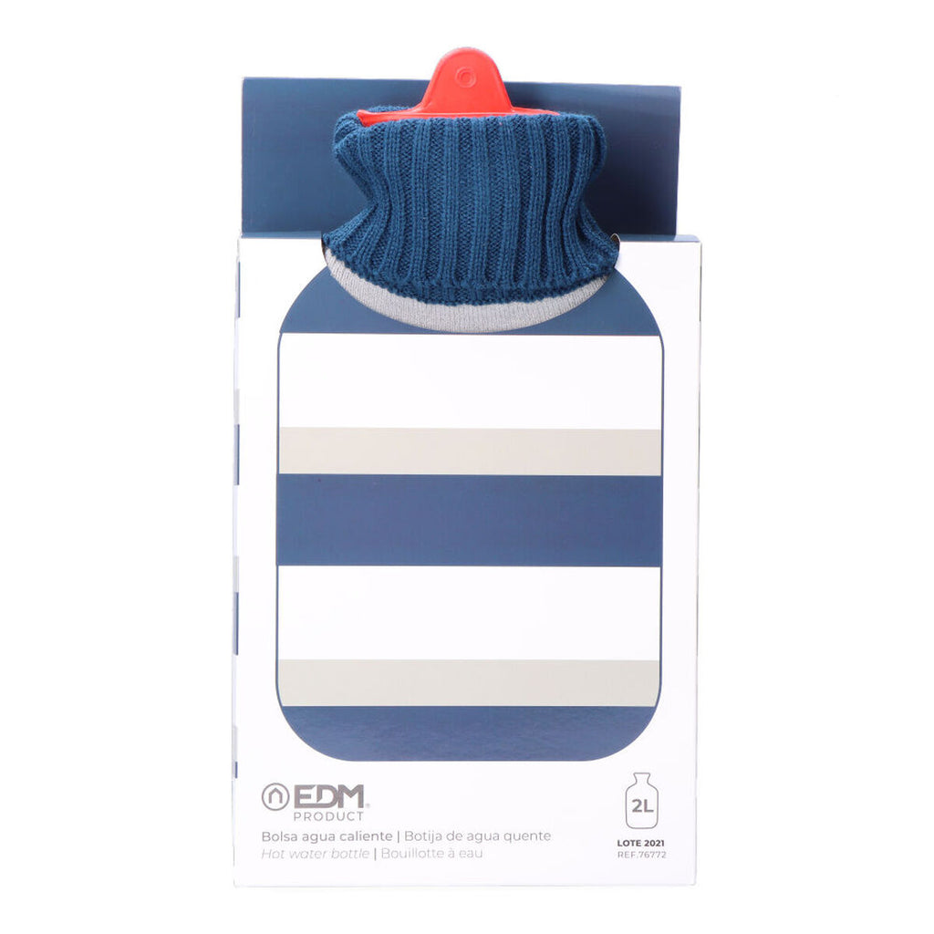 Hot Water Bottle EDM 76772 Multicolour Stripes Wool 2 L-2
