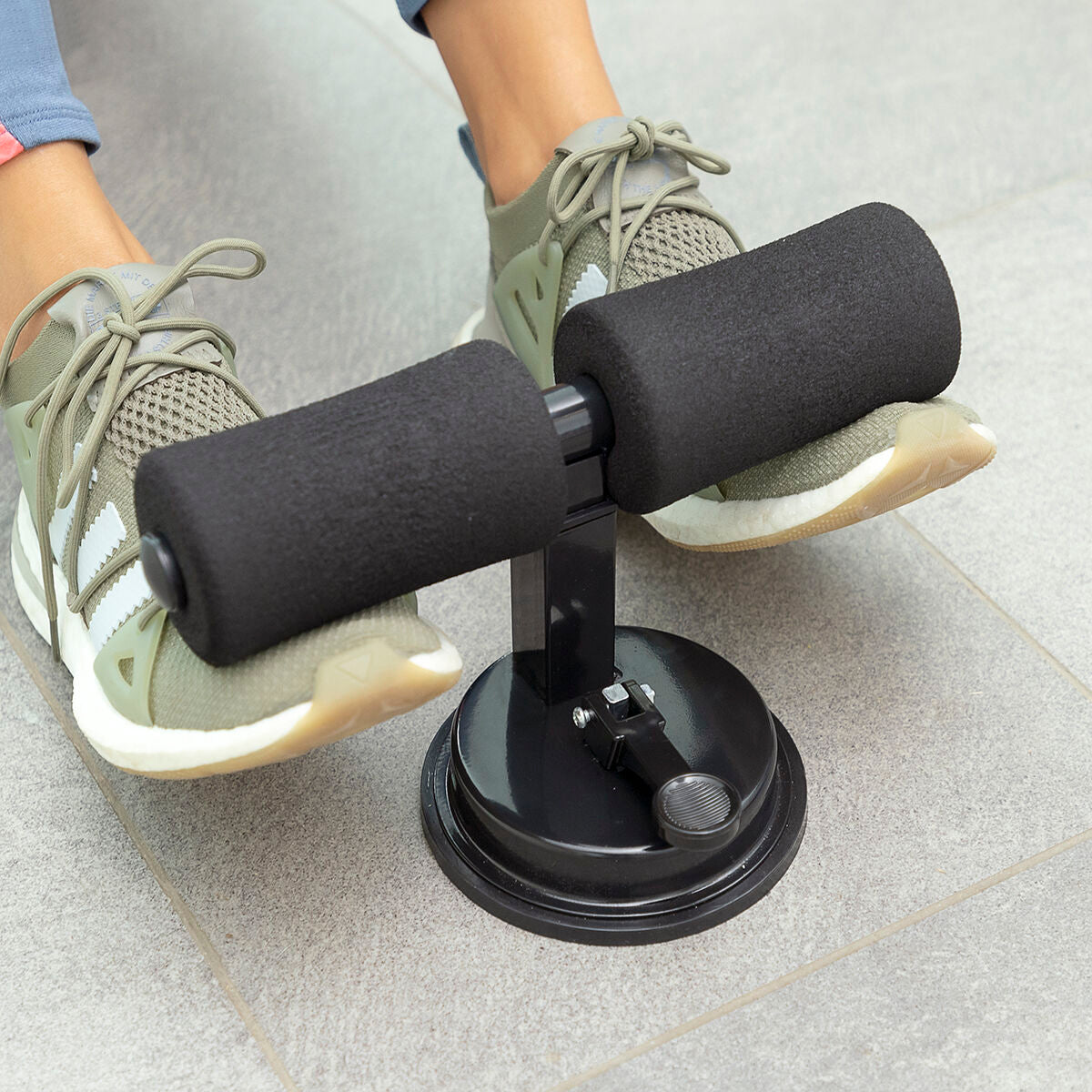 Sit-up Bar for Abdominals with Suction Pad and Exercise Guide CoreUp InnovaGoods-10
